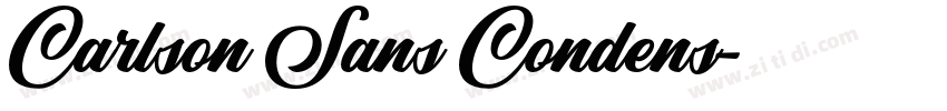 Carlson Sans Condens字体转换
